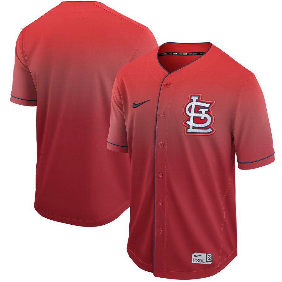 Men St. Louis Cardinals Blank Red Nike Fade MLB Jersey->st.louis cardinals->MLB Jersey